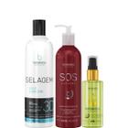 Borabella Selagem 3D 350ml + SOS 240ml + Óleo de Argan 60ml