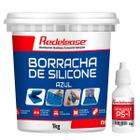 Borracha De Silicone Azul Alta Flexibilidade para Moldes Com Catalisador (1,030 Kg)