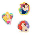 Borracha Escolar Princesas Disney kit C/ 3 Unidades Tris