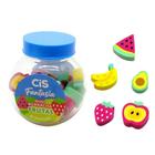 Borracha Fantasia Mini Frutas Pote Com 20 Unid - Cis