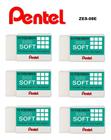 Borracha Pentel Hi-polymer Soft - Zes-08e - Com 6 Unidades