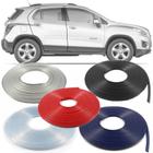 Borracha Protetor de Borda Chevrolet Tracker 2013 14 15 16 17 18 19 - 10 Metros Fabricado em PVC Encaixe Autoadesivo