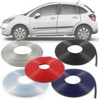 Borracha Protetor de Borda Citroen C3 2002 a 2019 - 10 Metros Fabricado em PVC Encaixe Autoadesivo