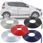 Borracha Protetor de Borda Fiat Mobi 2016 17 18 19 - 10 Metros Fabricado em PVC Encaixe Autoadesivo