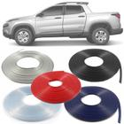 Borracha Protetor de Borda Fiat Toro 2016 17 18 19 - 10 Metros Fabricado em PVC Encaixe Autoadesivo