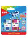 Borracha Tris Cube Com 2 Unidades - Diversas Cores