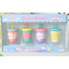 Borrachas Copo Drink Colorido Kit com 4 cores