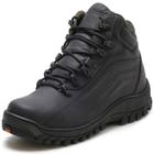 Bota Adventure Couro Masculino Cadarço Trilha Rapel Resistente Confortável Sola Borracha