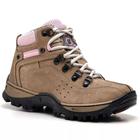 Bota Adventure Feminina Em Couro Com Palmilha de Gel