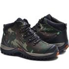 bota adventure masculina camuflada coturno leve macio 