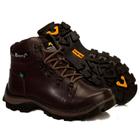 Bota Adventure Masculina Couro Cano Médio Conforto Trilha