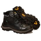 Bota Adventure Masculina Couro Cano Médio Conforto Trilha