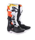 Bota Alpinestars Tech 3 - Preto Branco Vermelho Fluo