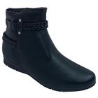 Bota Beira Rio Zíper Lateral Napa Zurique Feminina