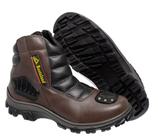 Bota Bootsland Motociclista Fecho Ziper Masc. Tam. Especial!