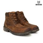 Bota Botina Coturno Masculino Couro Nobre