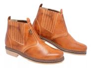 Bota Botina Country Texana Masculina Couro Legítimo