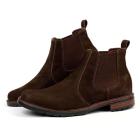 Bota Botina de Couro Masculina Resistente Trabalho