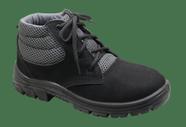 Bota Botina De Segurança De Couro Nobuck Preta IMBISEG CA17017 - Kadesh