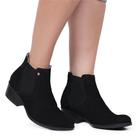 Bota Botina Feminina Chelsea Preta De Couro JNA SHOES