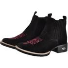 Bota Botina Feminina Texana Pessoni Boots Couro Cano Curto