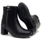 Bota Botinha Coturno Feminina Salto Alto Cano Curto Luxo Estilo Lançamento Inverno