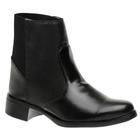 Bota Botinha Feminina Coturno Lisa Com Elástico e Saltinho (SL6021)