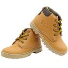 Bota Botinha Infantil Gibizinho Masculina Baby Coturno Mostarda