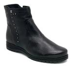 Bota Bottero Cano Baixo Couro Preto Detalhe Lateral 346702