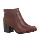 Bota Bottero Cano Baixo Salto Bloco Couro Feminina 346901