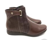 Bota bottero cano curto couper feminino couro