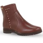 Bota bottero feminina cano curto couro 346702