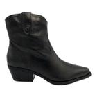 Bota Bottero Feminina Couro Metalizado Preto 347701 Original