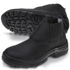 Bota C/ Elástico Couro Vulcaflex Bico Plástico Cor: Preto Tamanho: N:42