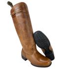 Bota Campeira Feminina Gaúcha Original Beretta Marrom Bico Redondo Cano Longo - Ref.1012