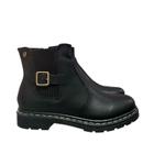 Bota Cano Baixo Elástico Preto Via Uno 703019