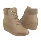 Bota Cano Curto Anabela com Pelo Feminina Modare -7079.101