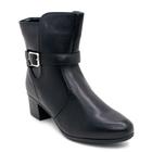 Bota Cano Curto Feminina Mooncity 72076 Preta