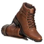 Bota Cano Curto Feminino De Couro Casual Confortável Moderna