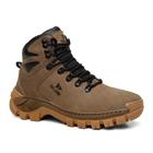 Bota Cano Curto Masculina em Couro Legítimo Coturno Curto Adventure Trekking e Trilhas Arizona