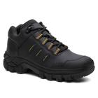 Bota Cano Curto Masculina em Couro Legítimo Coturno Curto Adventure Trekking e Trilhas Malibu