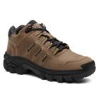 Bota Cano Curto Masculina em Couro Legítimo Coturno Curto Adventure Trekking e Trilhas Malibu