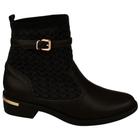 Bota Cano Curto Salto Baixo Conforto Bebece T1834-209