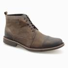 Bota Casual Bullskin Azeitona De Couro Legitimo Solado De Borracha Trabalho Resistente