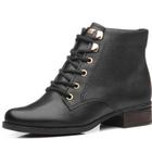 Bota Casual Feminina Couro Conforto Pegada 282005