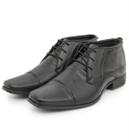 Bota Casual Masculina Sapato Social Moderno Confortável Couro Bico Quadrado