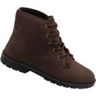 Bota Casual Moleca Camurça Flex Cano Médio Feminino