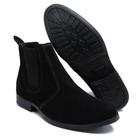 Bota Chelsea Masculina Camurça Couro Boots Botina