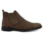 Bota Chelsea Masculina Cano Curto em Camurça Botina Coturno Sapato Casual