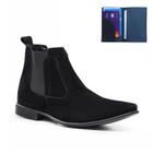 Bota Chelsea Masculina Social Conforto Resistente Com Carteira 3010